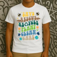 Save Rescue Recycle Plant Clean Care Earth Day T-Shirt