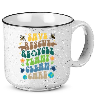 Save Rescue Recycle Plant Clean Care Earth Day 15oz Campfire Ceramic Mug