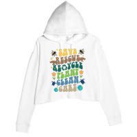 Save Rescue Recycle Plant Clean Care Earth Day Crop Fleece Hoodie