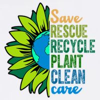 Save Rescue Recycle Plant Clean Care Earth Day Tank Top