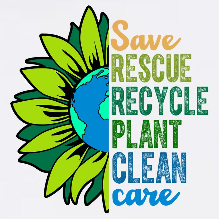 Save Rescue Recycle Plant Clean Care Earth Day Tank Top