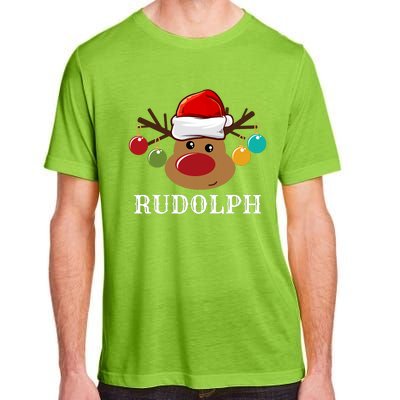 Santa Reindeer Rudolph Xmas Group Costume Adult ChromaSoft Performance T-Shirt