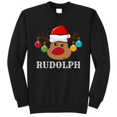 Santa Reindeer Rudolph Xmas Group Costume Sweatshirt