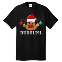 Santa Reindeer Rudolph Xmas Group Costume Tall T-Shirt