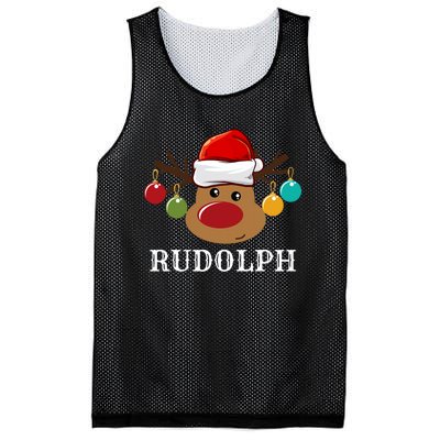 Santa Reindeer Rudolph Xmas Group Costume Mesh Reversible Basketball Jersey Tank