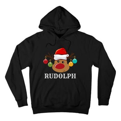 Santa Reindeer Rudolph Xmas Group Costume Tall Hoodie