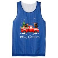 Squirrel Riding Red Truck Christmas Decorations Pajama Mesh Reversible Basketball Jersey Tank