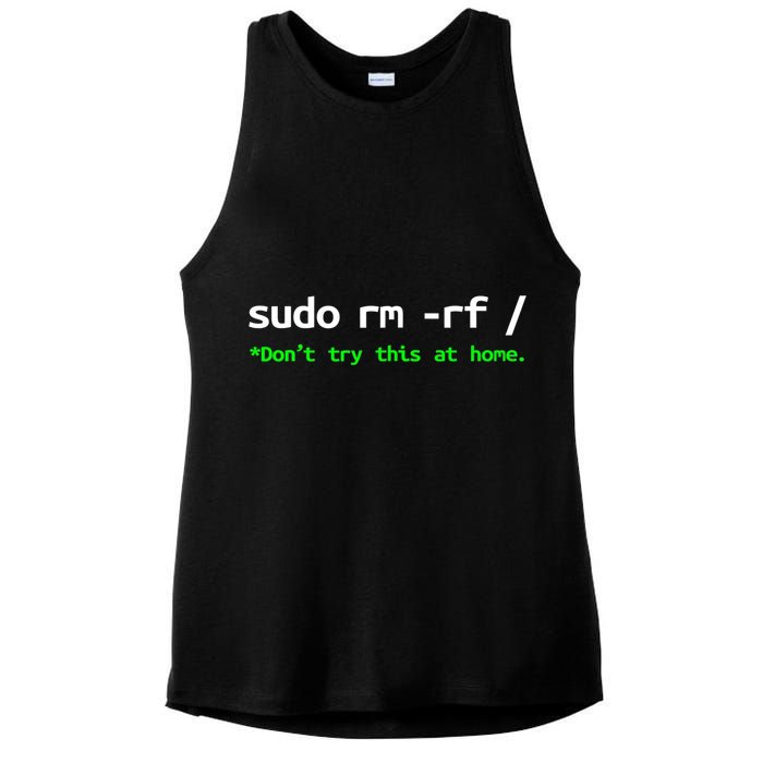 Sudo Rm Rf Linux, Programmer, Engineer, Opensource Ladies PosiCharge Tri-Blend Wicking Tank