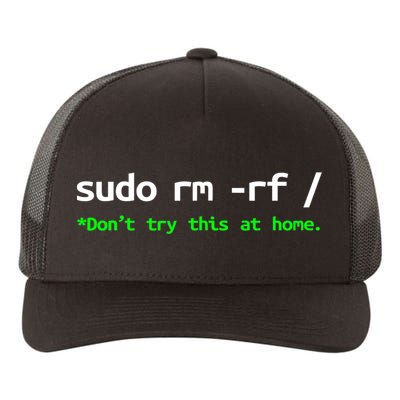 Sudo Rm Rf Linux, Programmer, Engineer, Opensource Yupoong Adult 5-Panel Trucker Hat