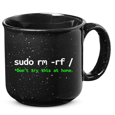 Sudo Rm Rf Linux, Programmer, Engineer, Opensource 15oz Campfire Ceramic Mug