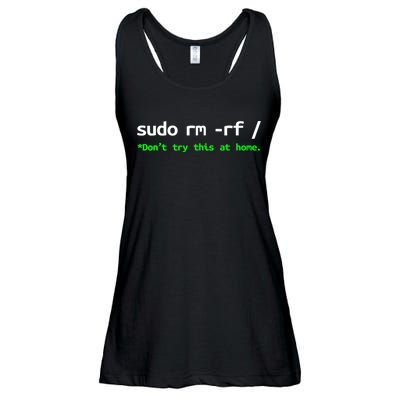 Sudo Rm Rf Linux, Programmer, Engineer, Opensource Ladies Essential Flowy Tank