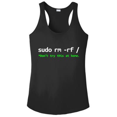Sudo Rm Rf Linux, Programmer, Engineer, Opensource Ladies PosiCharge Competitor Racerback Tank