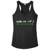 Sudo Rm Rf Linux, Programmer, Engineer, Opensource Ladies PosiCharge Competitor Racerback Tank