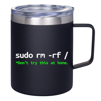 Sudo Rm Rf Linux, Programmer, Engineer, Opensource 12oz Stainless Steel Coffee Mug