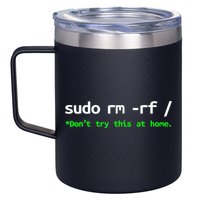 Sudo Rm Rf Linux, Programmer, Engineer, Opensource 12oz Stainless Steel Coffee Mug