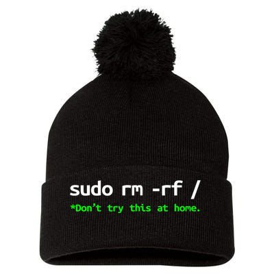 Sudo Rm Rf Linux, Programmer, Engineer, Opensource Pom Pom 12in Knit Beanie