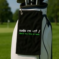 Sudo Rm Rf Linux, Programmer, Engineer, Opensource Golf Towel