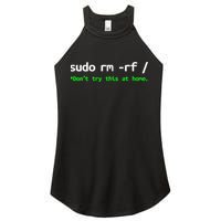 Sudo Rm Rf Linux, Programmer, Engineer, Opensource Women's Perfect Tri Rocker Tank