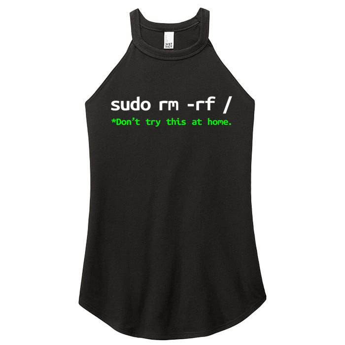 Sudo Rm Rf Linux, Programmer, Engineer, Opensource Women's Perfect Tri Rocker Tank