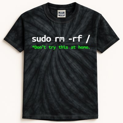Sudo Rm Rf Linux, Programmer, Engineer, Opensource Kids Tie-Dye T-Shirt