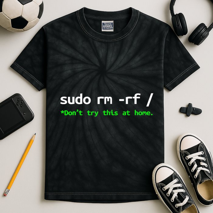 Sudo Rm Rf Linux, Programmer, Engineer, Opensource Kids Tie-Dye T-Shirt