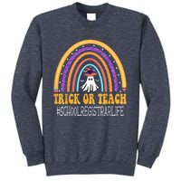 School Registrar Rainbow Trick or teach Funny Halloween Sweatshirt