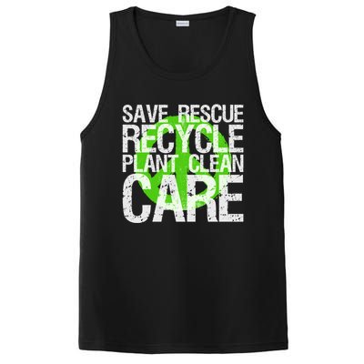 Save Rescue Recycle Plant Clean Care Gift Earth Awareness Gift PosiCharge Competitor Tank