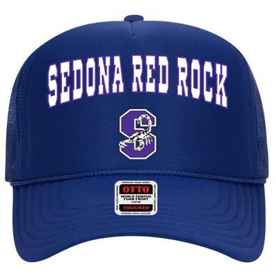 Sedona Red Rock High School Scorpions Gift C2 High Crown Mesh Back Trucker Hat