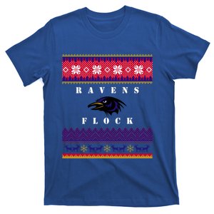 Santa Riding Raven Christmas Raven Ugly Xmas Gift T-Shirt