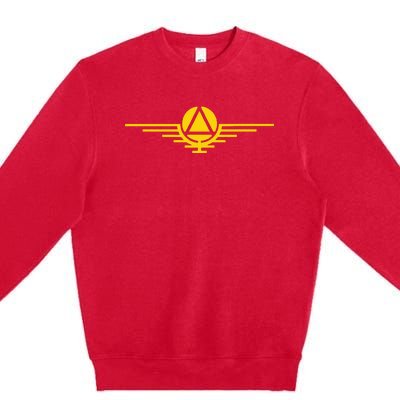 Scifi Red Rising Saga Gold Sigil Logo Premium Crewneck Sweatshirt