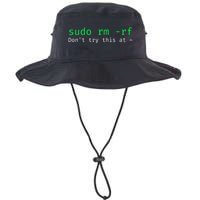 Sudo Rm Rf Funny Linux Sysadmin Command Line Legacy Cool Fit Booney Bucket Hat