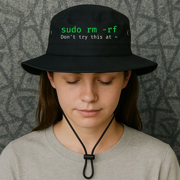 Sudo Rm Rf Funny Linux Sysadmin Command Line Legacy Cool Fit Booney Bucket Hat