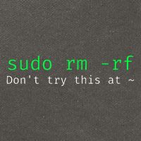 Sudo Rm Rf Funny Linux Sysadmin Command Line Cotton Canvas Backpack