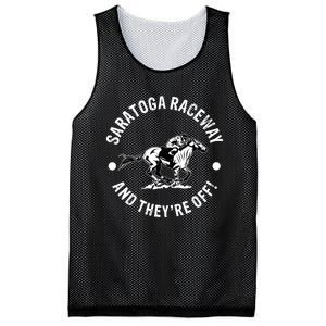 Saratoga Raceway Racetrack Horse Racing Equestrian NY Derby Mesh Reversible Basketball Jersey Tank