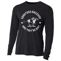 Saratoga Raceway Racetrack Horse Racing Equestrian NY Derby Cooling Performance Long Sleeve Crew