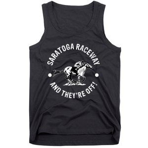 Saratoga Raceway Racetrack Horse Racing Equestrian NY Derby Tank Top