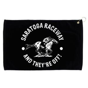 Saratoga Raceway Racetrack Horse Racing Equestrian NY Derby Grommeted Golf Towel