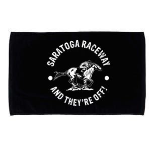 Saratoga Raceway Racetrack Horse Racing Equestrian NY Derby Microfiber Hand Towel