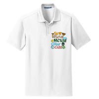 Save Rescue Recycle Clean Care Earth Save The Earth Floral Earth Awareness Dry Zone Grid Polo