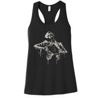 Skeleton Ripping Rib Cage Vintage 90s Women's Racerback Tank