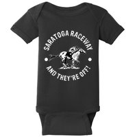 Saratoga Raceway Racetrack Horse Racing Equestrian NY Derby Baby Bodysuit