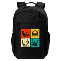 Sim Racing Retro Vintage Simulator Cockpit Racer Experience Backpack