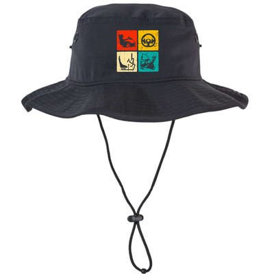 Sim Racing Retro Vintage Simulator Cockpit Racer Experience Bucket Hat