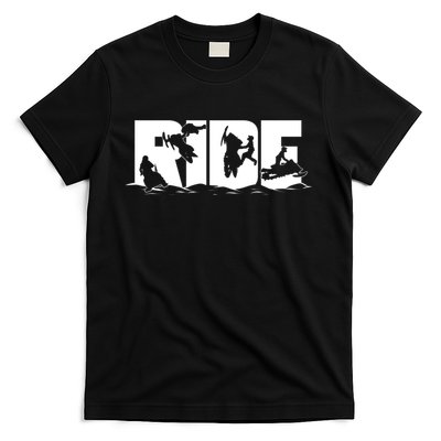 Snowmobile Ride Snowmobiling Winter Sport Gift T-Shirt