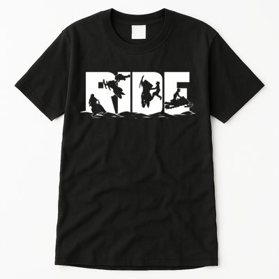 Snowmobile Ride Snowmobiling Winter Sport Gift Tall T-Shirt