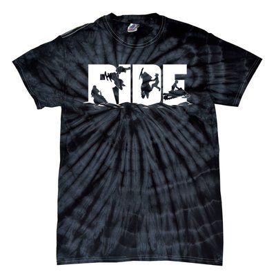 Snowmobile Ride Snowmobiling Winter Sport Gift Tie-Dye T-Shirt