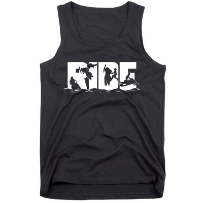 Snowmobile Ride Snowmobiling Winter Sport Gift Tank Top