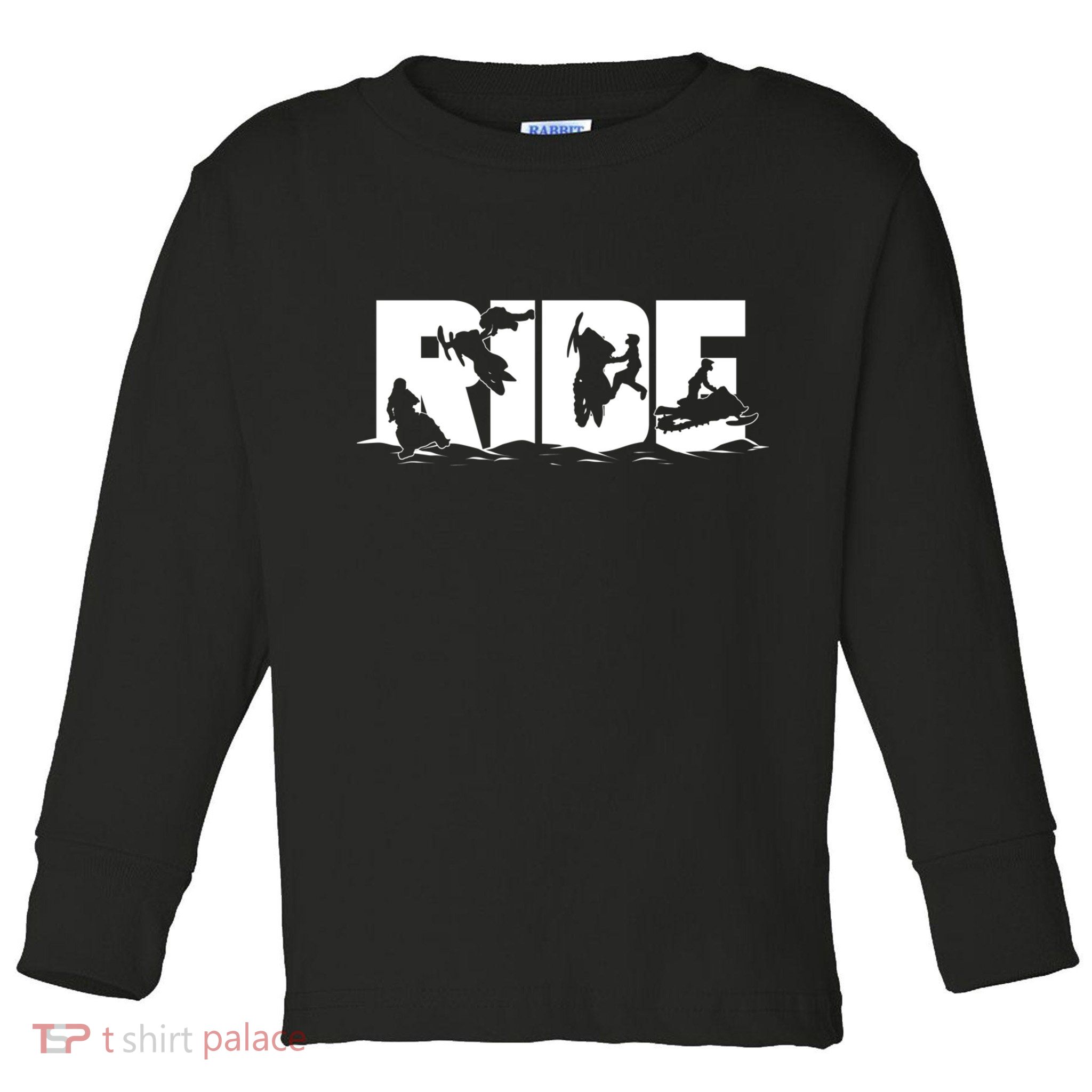 Snowmobile Ride Snowmobiling Winter Sport Gift Toddler Long Sleeve Shirt