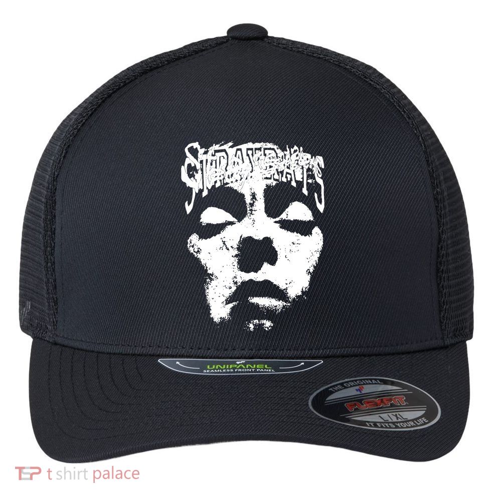 Stray Rats Store Stray Rats Face Flexfit Unipanel Trucker Cap