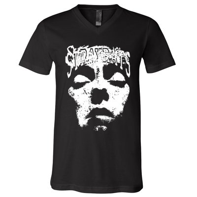 Stray Rats Store Stray Rats Face V-Neck T-Shirt